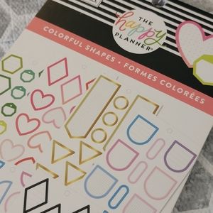 NWT | Happy Planner Stickers Colorful Shapes